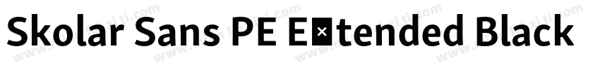 Skolar Sans PE Extended Black Ital字体转换
